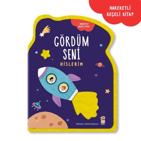 Hislerim - Gördüm Seni - Hareketli Keçeli Kitap