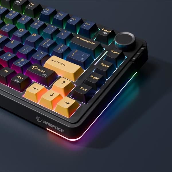 Rampage Quell RGB TKL Oil Switch Kablosuz Mekanik Oyuncu Klavyesi