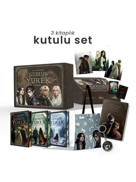 Gümüş Yürek Serisi Seti - 3 Kitap Takım - Yan B...