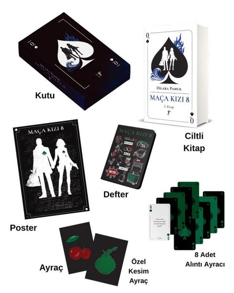 Maça Kızı 8 - 5. Kitap Seti - Kutulu