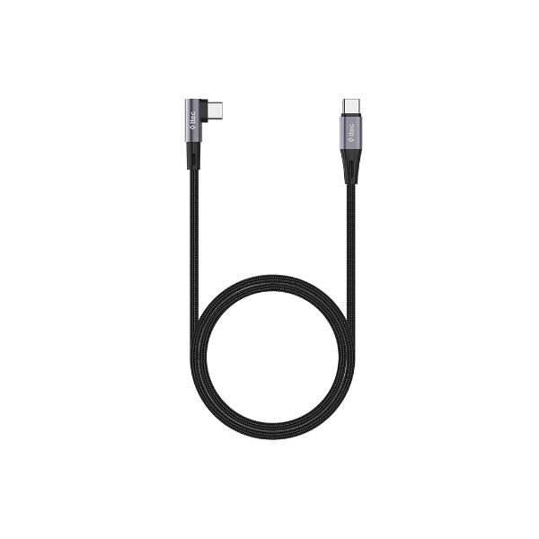 Ttec 2DK63S AlumiCable USB-C USB-C 60W PD/QC L Tasarımlı Gamer 150cm Hızlı Şarj/Data Kablosu-Siyah