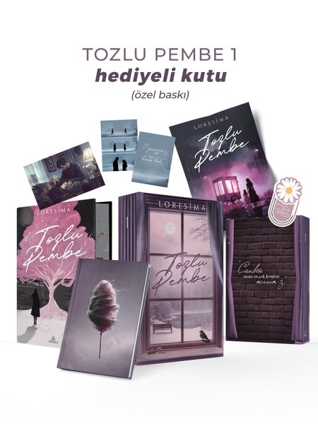 Tozlu Pembe 1 - Yan Boyamalı Hediyeli Kutu (Loresima) - Fiyat