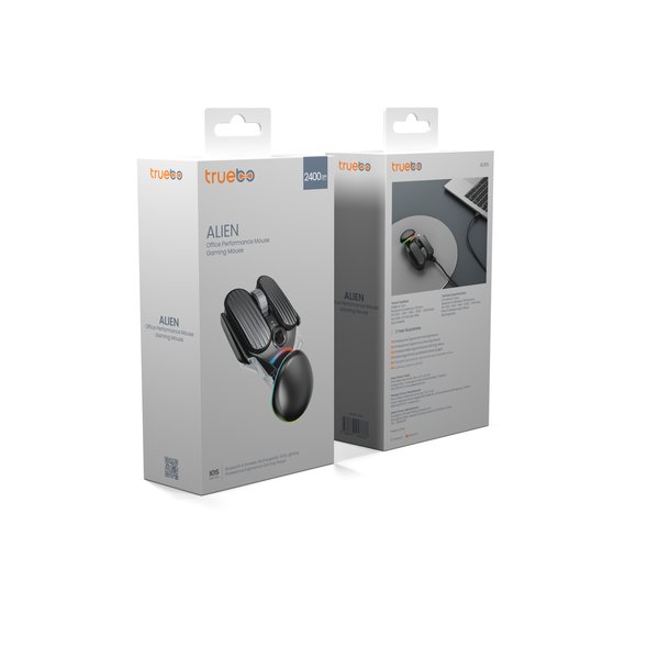 Truebo Alien Şarjlı Ergonomik Optik Kablosuz Oyuncu Mouse
