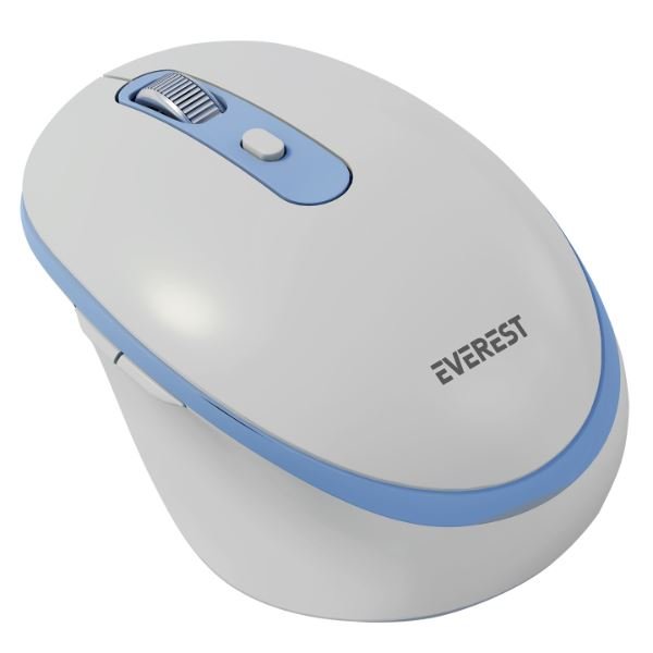 Everest SM-BT42 Kablosuz Mouse, Mavi – Beyaz