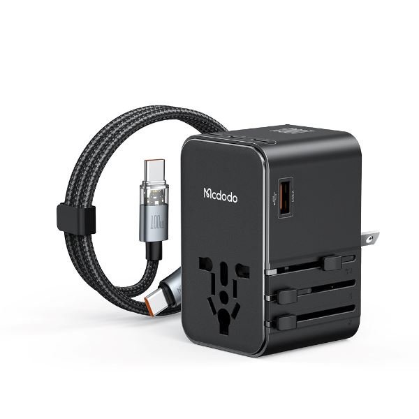 Mcdodo CP-6140 100W 3C1A Type-C to Type-C Kablolu Universal Seyahat Adaptörü