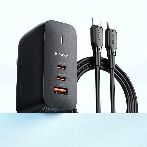Mcdodo CH-8442 70W GaN3.0 Dual Type-C + USB Universal Seyahat Şarj Seti