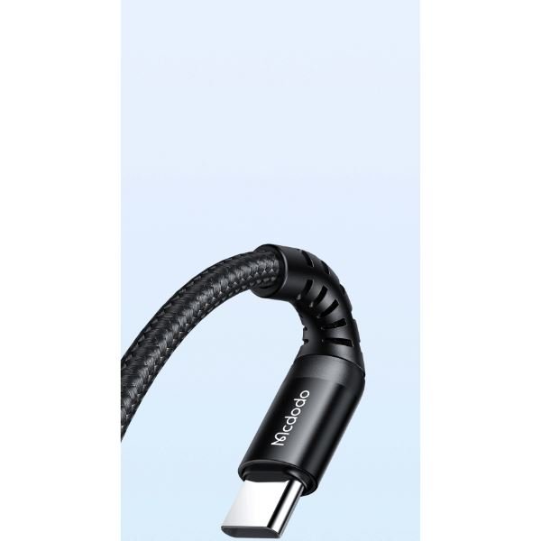 Mcdodo CA-5641 60W 1 Metre 3A Usb-C TO Usb-C Şarj ve Data Kablosu Siyah