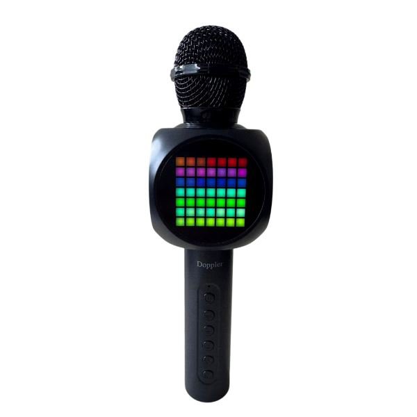 Doppler Tetris Ekranlı Karaoke Mikrofon Siyah (Tek)