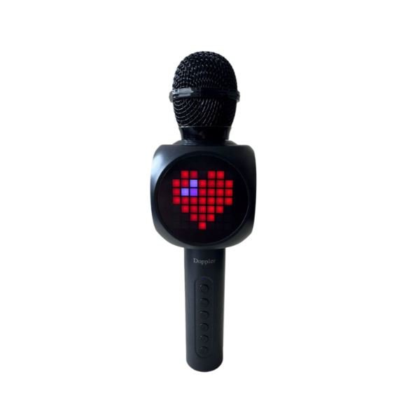 Doppler Tetris Ekranlı Karaoke Mikrofon Siyah (Tek)