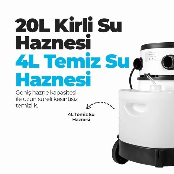 Pirantech RLZ-208 Halı ve Koltuk Yıkama Makinesi
