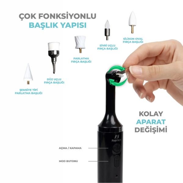 Pirantech P06 Çok Fonksiyonlu Şarj Edilebilir Diş Temizleme Cihazı