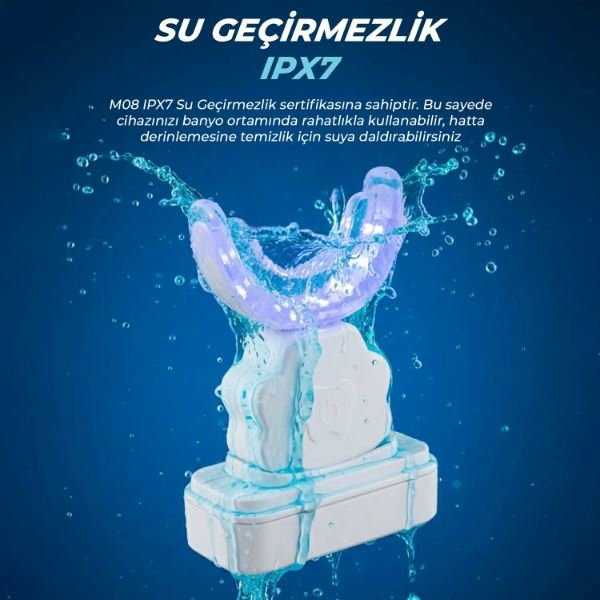 Pirantech M08 LED Mavi Işık Diş Beyazlatma Cihazı