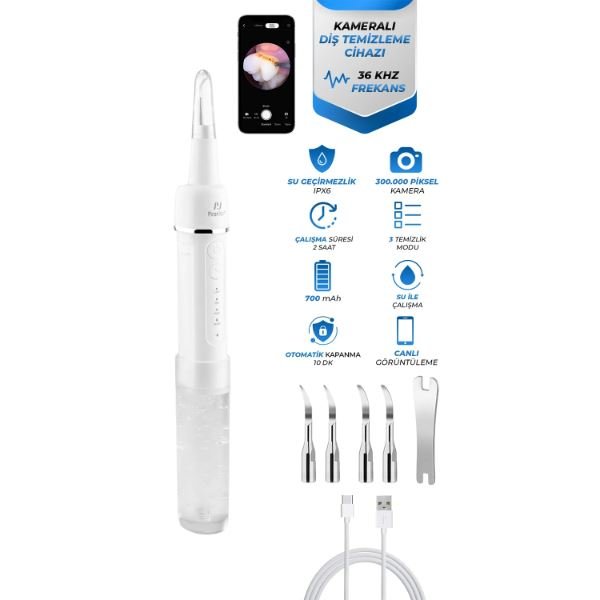 Pirantech W06 Kameralı Diş Temizleme Aleti