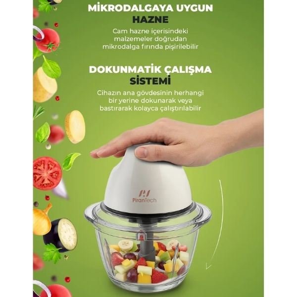 Pirantech YH-11 Cam Hazneli 600 W Beyaz Rondo