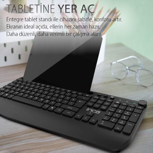 Inca IK-272QU Dual Mod Bluetooth + Wireless Soft Touch Klavye