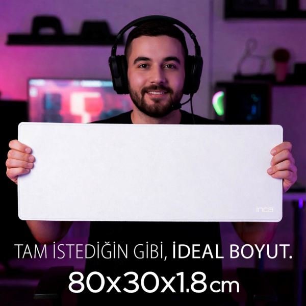 Inca IMP-019SB Gamıng Mat Deri 800×300 mm XL Mousepad