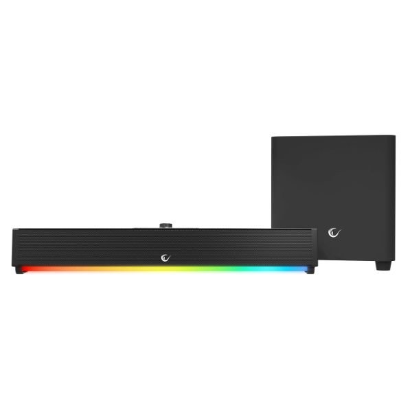Rampage RM-1 SoundWave Plus Siyah Total 64W 16V/4.06A BT+USB+AUX+TF Kartlı Gaming Soundbar Speaker