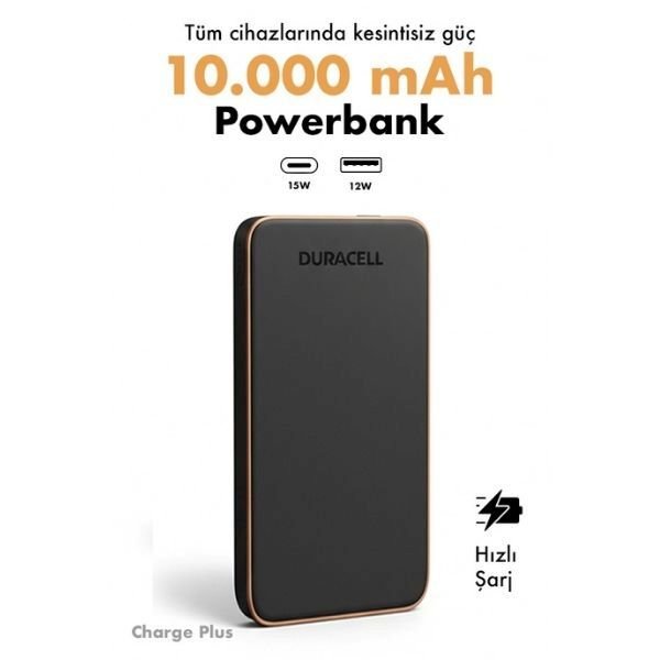 Duracell 10000 mAh Hızlı Şarj Powerbank