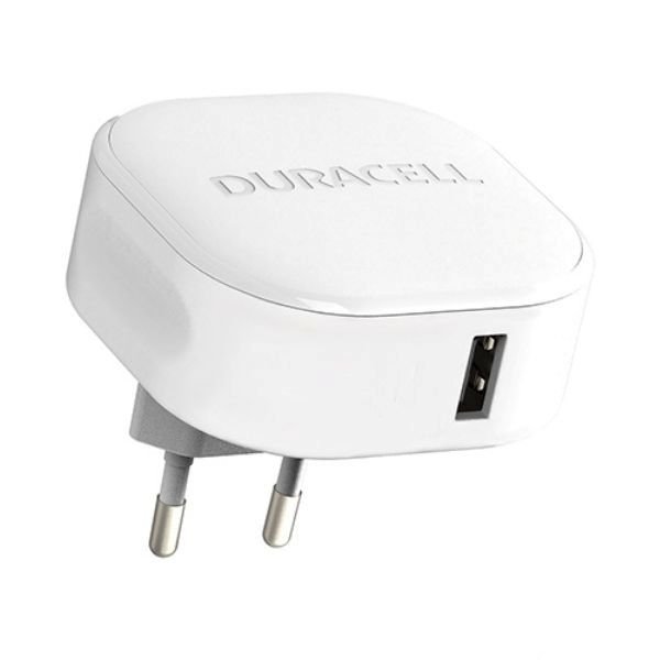 Duracell 12W USB-A Beyaz Seyahat Şarj Adaptörü