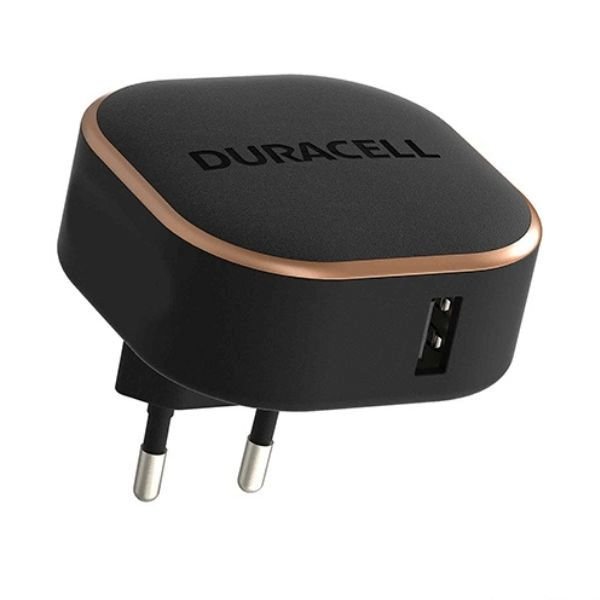Duracell 12W USB-A Siyah Seyahat Şarj Adaptörü