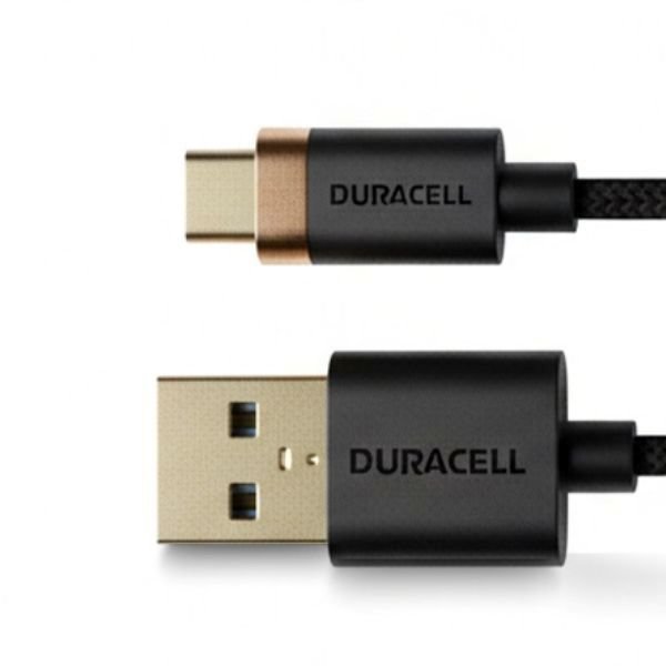 Duracell USB-C to USB-A 1 metre Kevlar Örgülü Hızlı Şarj Kablosu