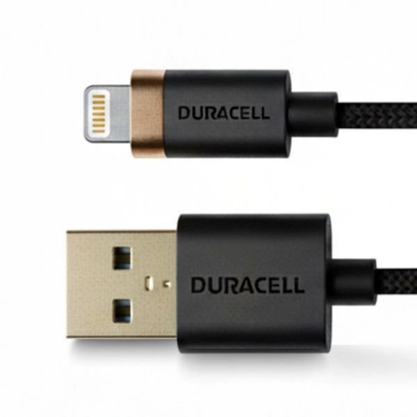 Duracell USB-A to Lightning 1 metre Kevlar Örgülü Hızlı Şarj Kablosu