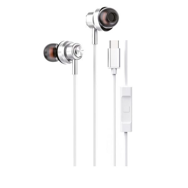 Soundme LS725 Type-C Girişli Metal Başlıklı & Mıknatıslı Kablolu Kulaklık Metalik