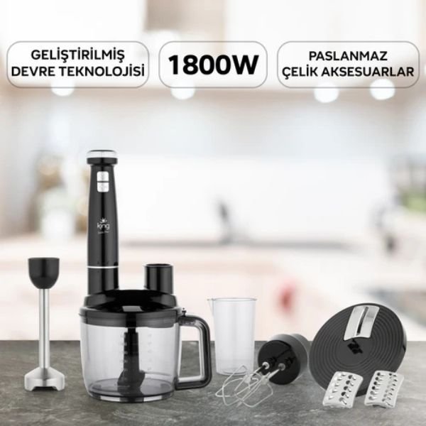 King KKB1073 Bodie Plus 1800 W Blender Seti