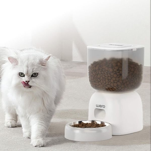 Wero 2in1 Akıllı Kedi & Köpek Mama Kabı ve Su Pınarı Seti Wi-Fi Kontrollü Otomatik Besleme