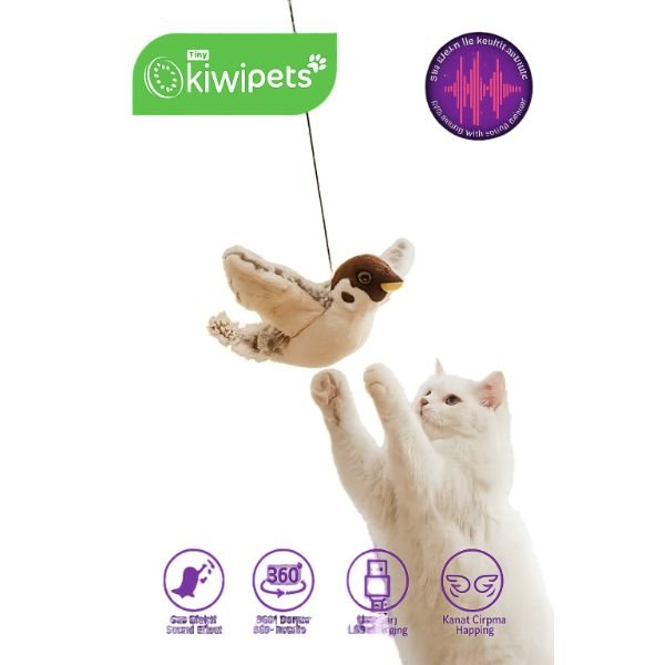 Kiwi Pets KPT-10616C Çırpınan Kuş Kedi Oyuncağı