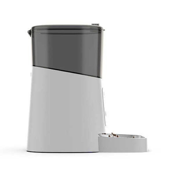 Wero Akıllı Kedi Köpek Mama Kabı Pro 1080p Ayarlanabilir Kamera Wifi Kontrol Pet Feeder Metal Kase Beyaz 6 Lt
