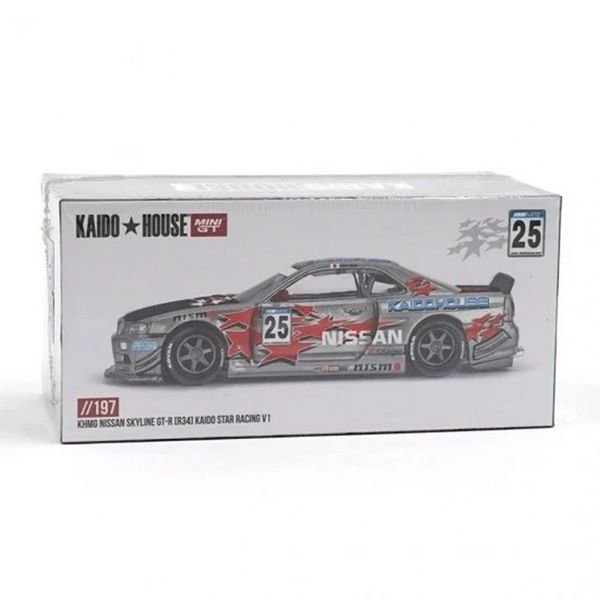 Mini GT Kaido House Nissan Skyline GT-R (R34) Kaido Star Racing V1