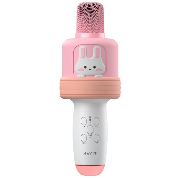 Havit KS201BT Çocuk Karaoke Mikrofon Karakter Tasarımlı Pembe