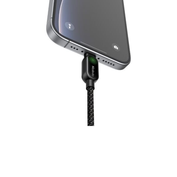 Mcdodo CA-5620 100W Type-C To Type-C Nefes Efektli Işıklı Şarj Kablosu 1.2m Siyah