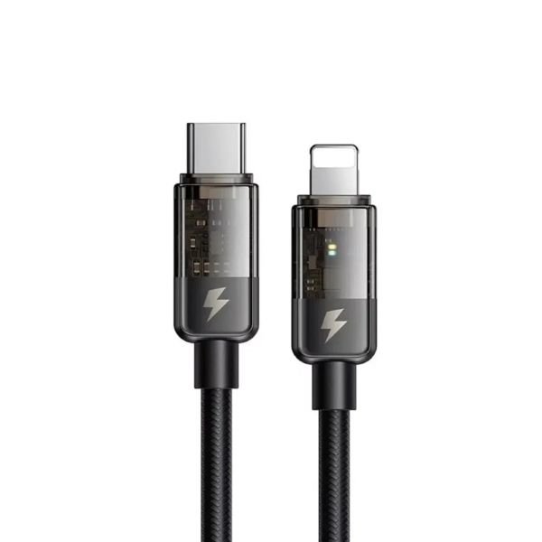 Mcdodo CA-3160 Type-c To Lightning 36w Led Göstergeli Data/şarj Kablosu 1.2m – Siyah