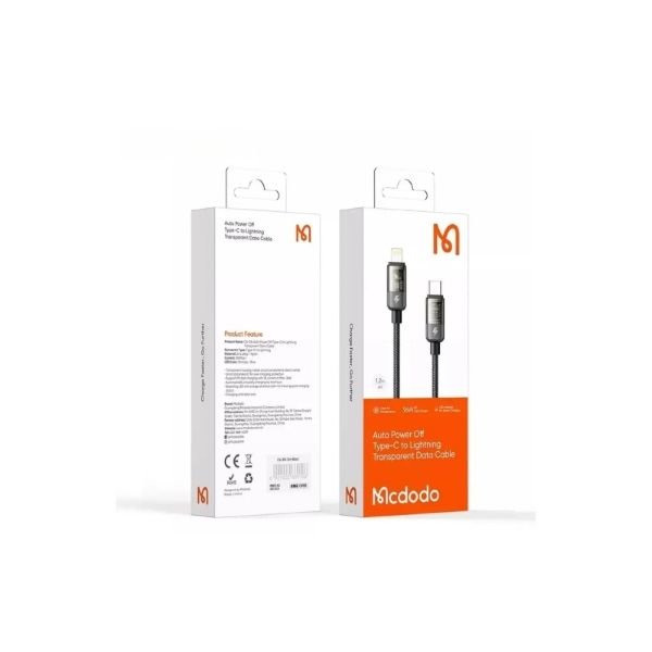 Mcdodo CA-3160 Type-c To Lightning 36w Led Göstergeli Data/şarj Kablosu 1.2m – Siyah