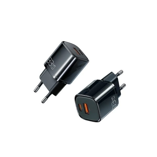 Mcdodo CH-0151 33w GaN PD 1xusb 1xtype-c Girişli Mini Hızlı Şarj Aleti – Siyah