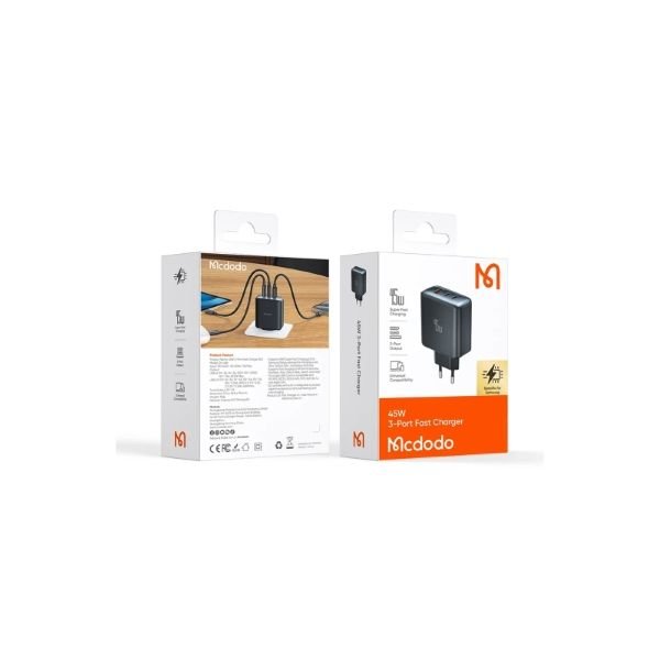 Mcdodo CH-4860 45W 2C1A Hızlı Şarj Adaptörü
