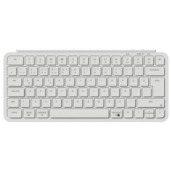 Keychron B1 Pro Ultra-Slim Beyaz 75 TKL Kablolu/Kablosuz Klavye