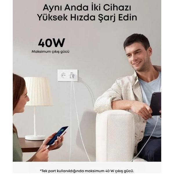 Anker Nano Pro 521 40 W Hızlı Şarj Adaptörü