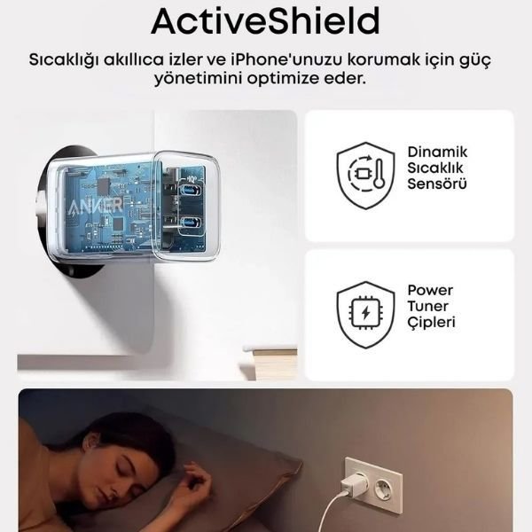 Anker Nano Pro 521 40 W Hızlı Şarj Adaptörü