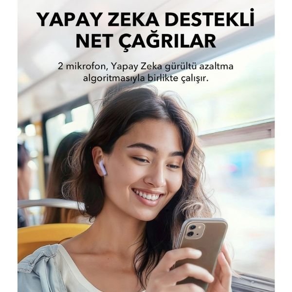 Anker SoundCore K20İ TWS Mor Kulak İçi Bluetooth Kulaklık