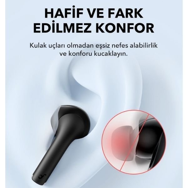 Anker SoundCore K20İ TWS Siyah Kulak İçi Bluetooth Kulaklık