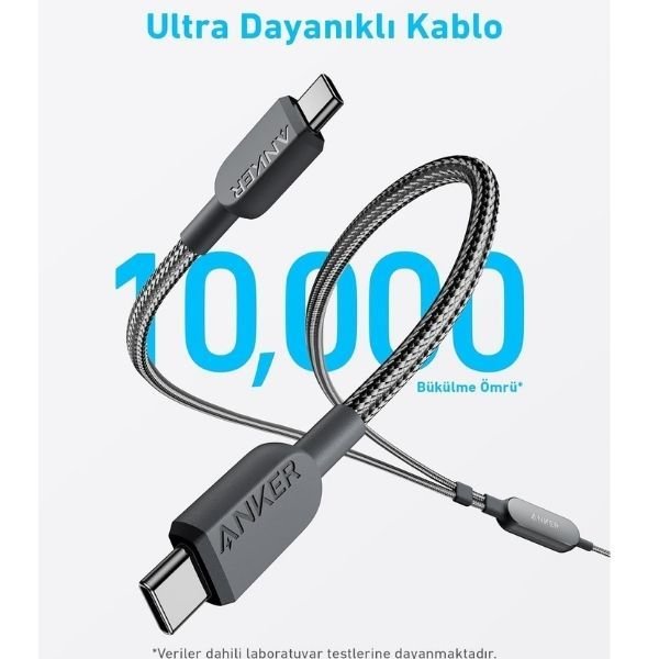 Anker A8895 1.2 m Type-C to Type-C Hızlı Şarj Kablosu
