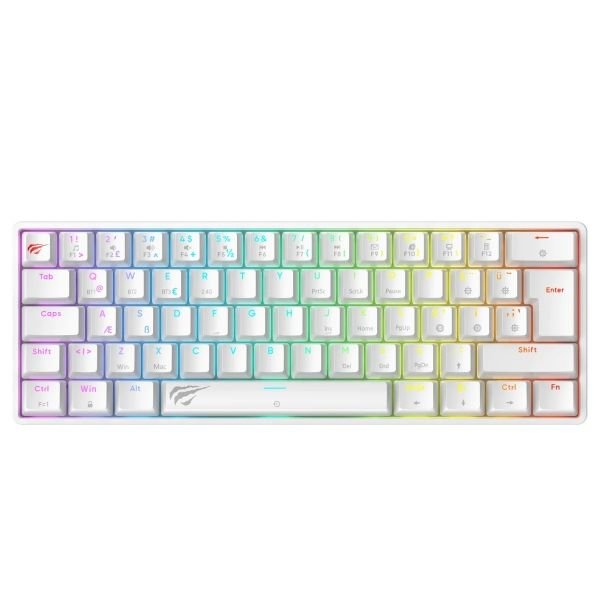 Havit Gamenote KB920L Plus-TUR RGB Mekanik Oyuncu Klavyesi – Beyaz