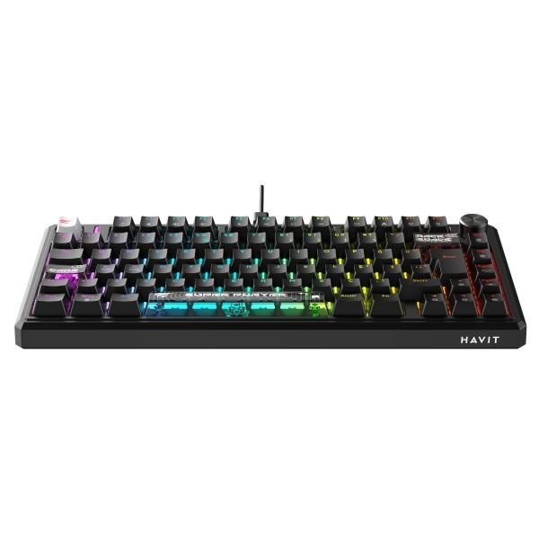 Havit Gamenote KB916L Pro-TUR RGB Manyetik Mekanik Oyuncu Klavyesi – Siyah