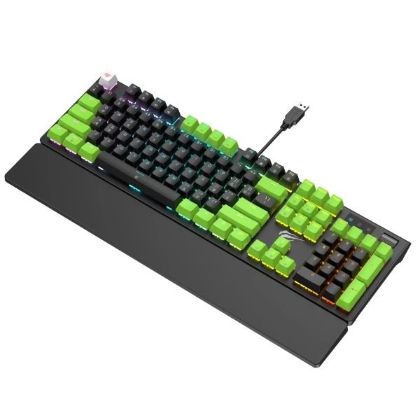 Havit Gamenote KB926L-TUR Mekanik RGB Mavi Switch Kablolu Oyuncu Klavyesi – Siyah