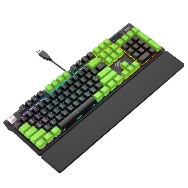 Havit Gamenote KB926L-TUR Mekanik RGB Mavi Switch Kablolu Oyuncu Klavyesi – Siyah