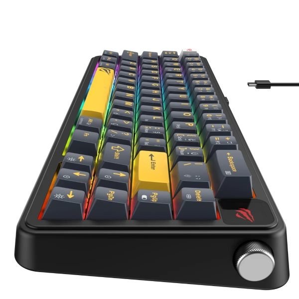Havit Gamenote KB932L Pro-TUR Tri-Mode RGB Mekanik Oyuncu Klavyesi – Siyah