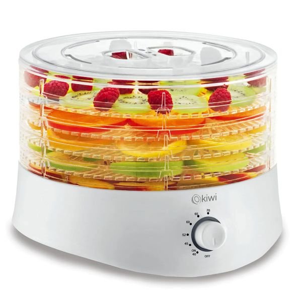 Kiwi KFD-5151 Gıda Kurutucu | 5 Tepsili | 40–70 °C Ayarlı | Meyve ve Sebze Kurutma
